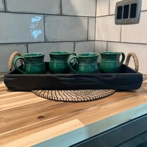 Holiday kitchen ceramic coffee mug set